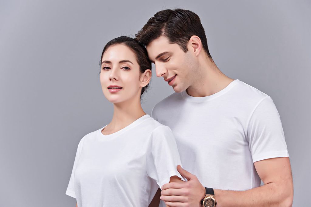 畢業創意校服班服文化衫定制加工LOGO繡秀印花款 澳大利亞棉200G長短袖文化衫 女款白色