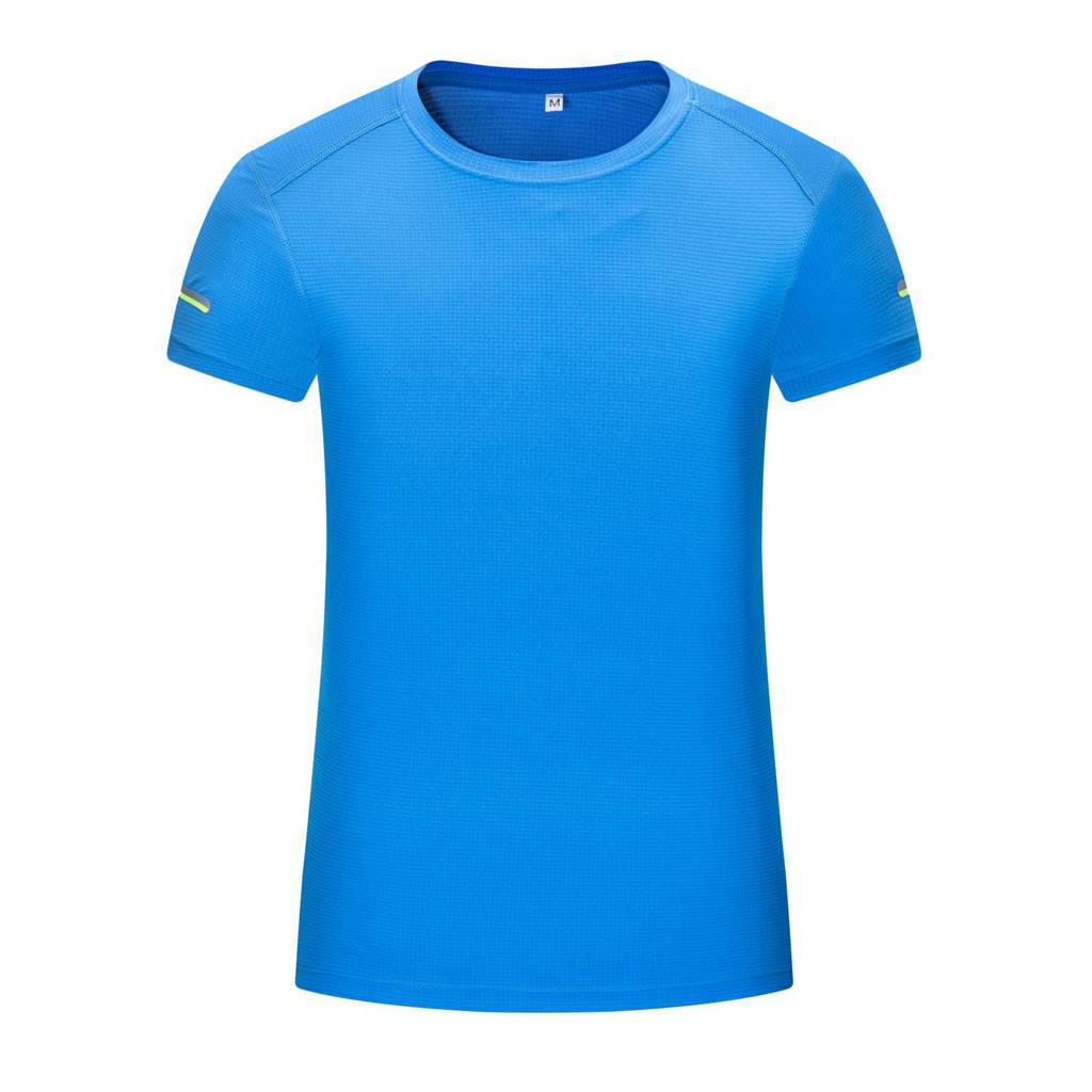 女士運動系列-圓領(lǐng)簡約時尚T恤（藍色）